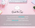 First communion bookmark pink floral