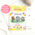 Cute animals hearts baby shower invitation printable