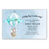 Elephant hot air balloon invitation printable blue