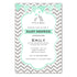 Elephant invitation mint green silver printable