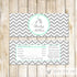 Elephant Candy Bar Label Wrapper Baby Shower Mint Grey