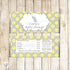 Elephant Candy Label Wrapper Birthday Baby Shower Yellow Grey