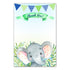 30 thank you cards twins elephant baby shower teal + envelopes