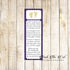 Bookmarks Baby Shower Favors Footprints Navy Blue Gold