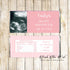50 Candy Labels Pink Baby Shower Striped With Photo