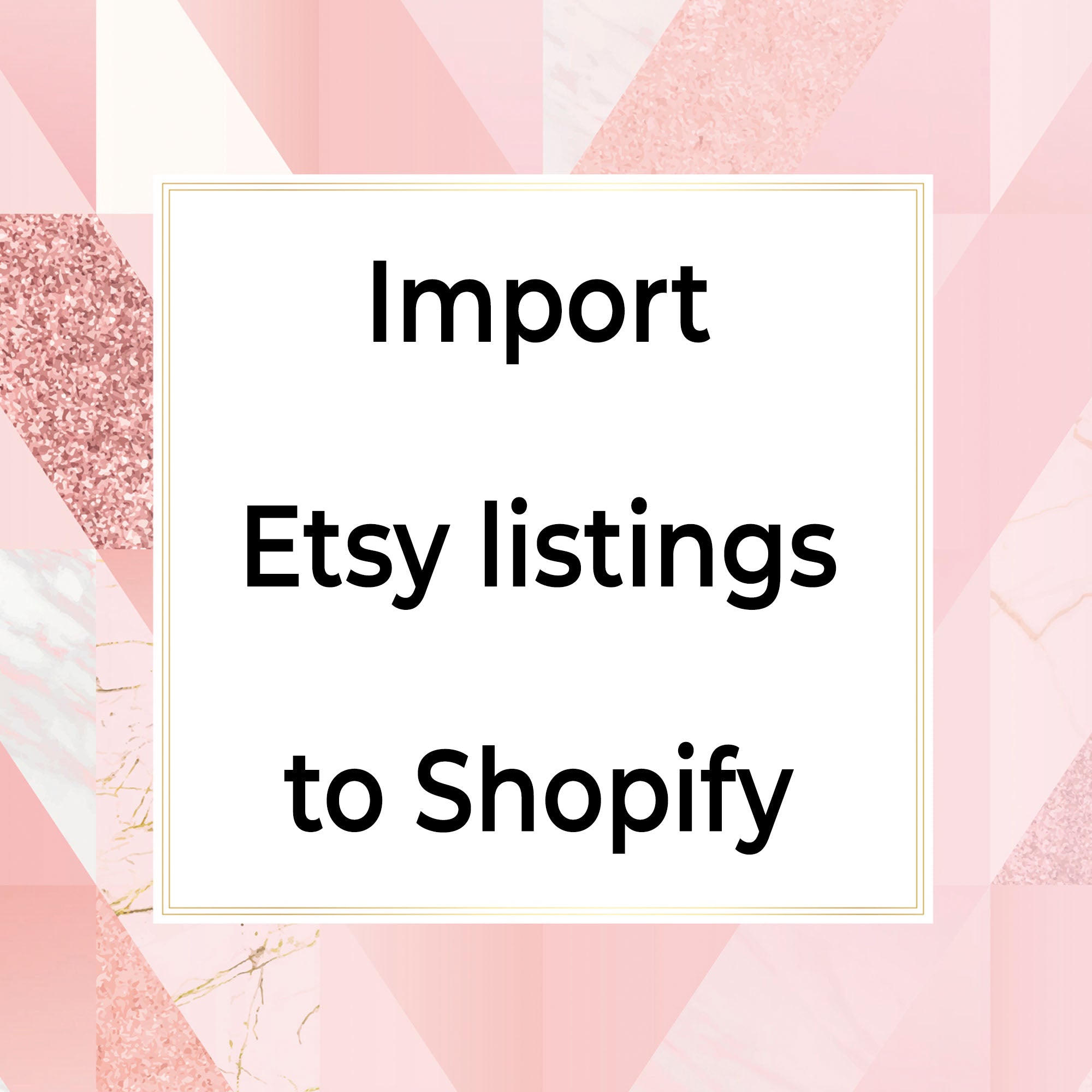 Import etsy listings to shopify