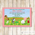 Farm Petting Zoo Invitation Kids Birthday Party