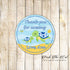 40 stickers turtle gift favor label sticker tag baby shower