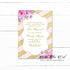 Bat mitzvah invitations birthday blush pink gold printable