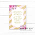 100 invitations bat mitzvah birthday blush pink gold