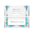 30 Candy bar wrappers floral blue gold wedding bridal shower