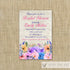 Rustic Floral Bridal Shower Invitation