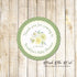 40 stickers birthday bridal baby shower yellow green flowers