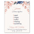 Name print floral blue pink printable