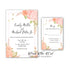 Wedding Invitations & RSVP Cards Floral Blush Pink Watercolor Printable