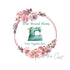 Premade floral sewing machine logo design