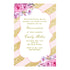 Birthday invitations pink gold floral (set of 100)
