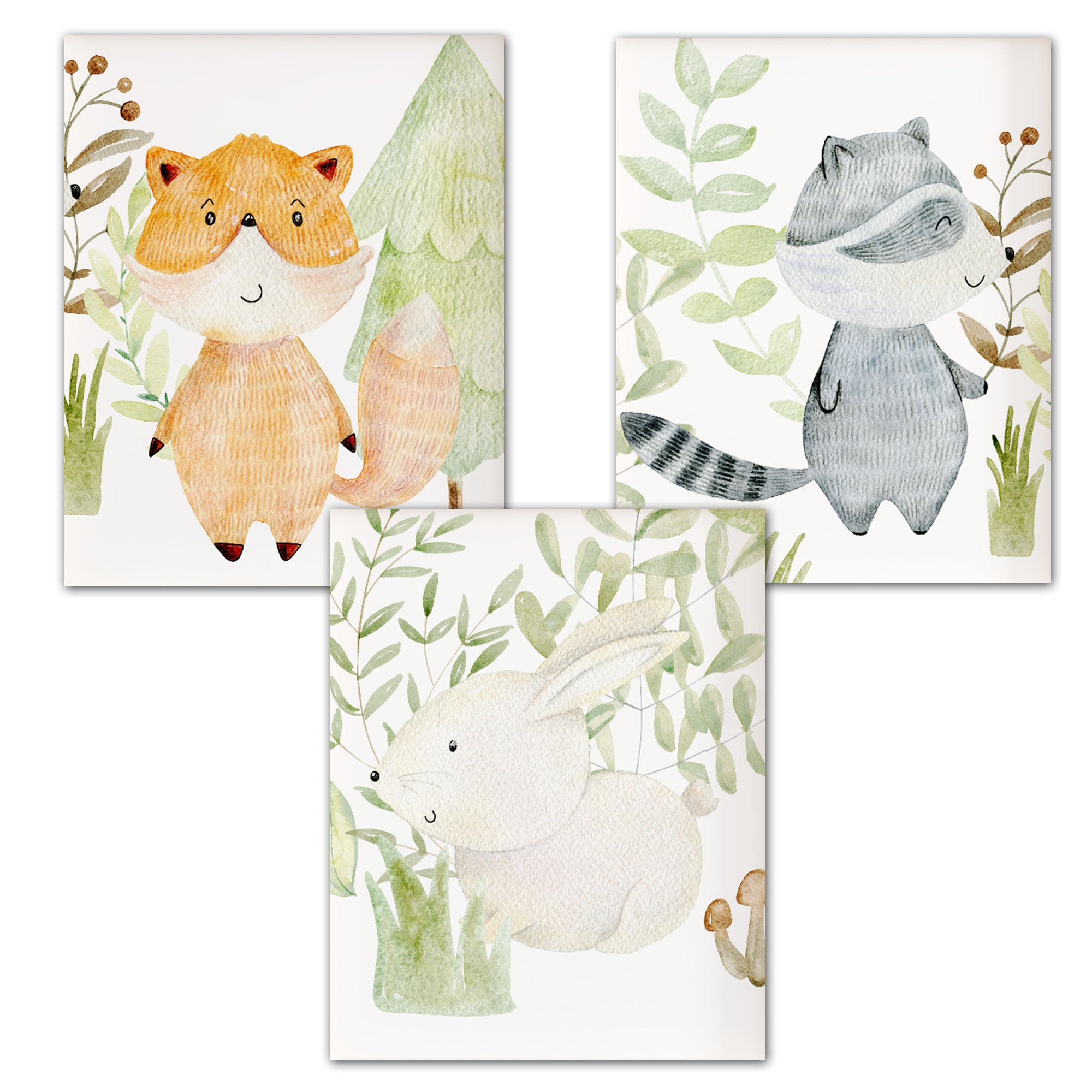 Forest animals wall print decoration #2