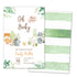 Woodland watercolor invitation
