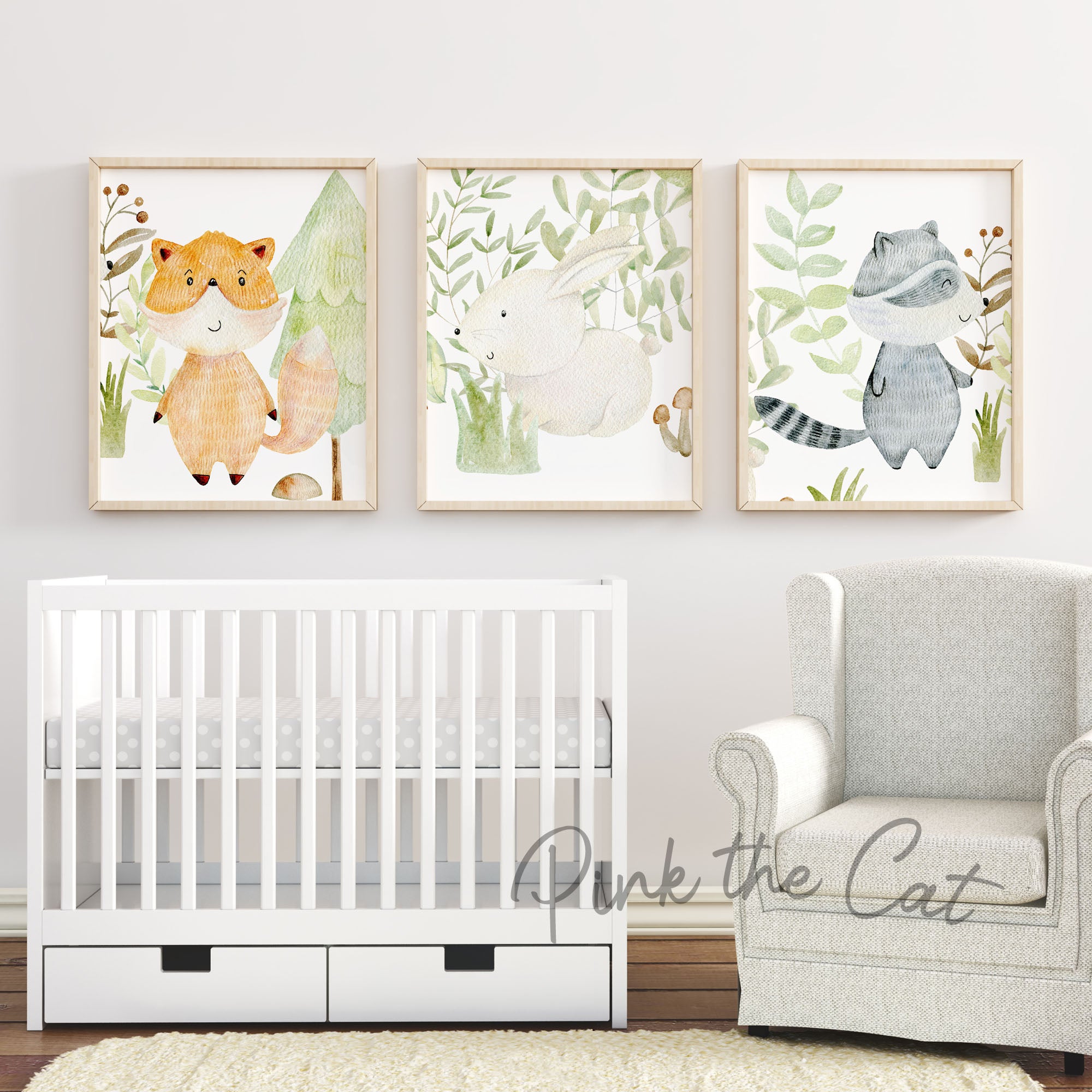 Forest animals wall print decoration #2
