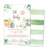 Woodland watercolor invitation