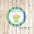 40 stickers prince frog favor label tag birthday baby shower