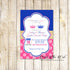 Baby shower invitations gender reveal prince princess printable