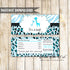 Giraffe Candy Bar Wrapper Baby Boy Shower Light Blue Printable