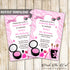 Glamour Invitation Girl Birthday Party Makeup