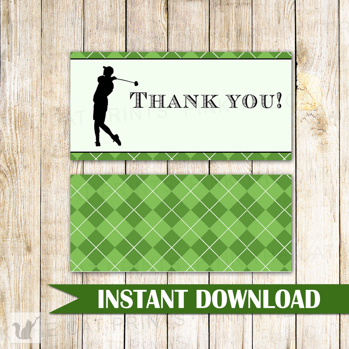 Golf Candy Bar Wrapper Label Adult Birthday