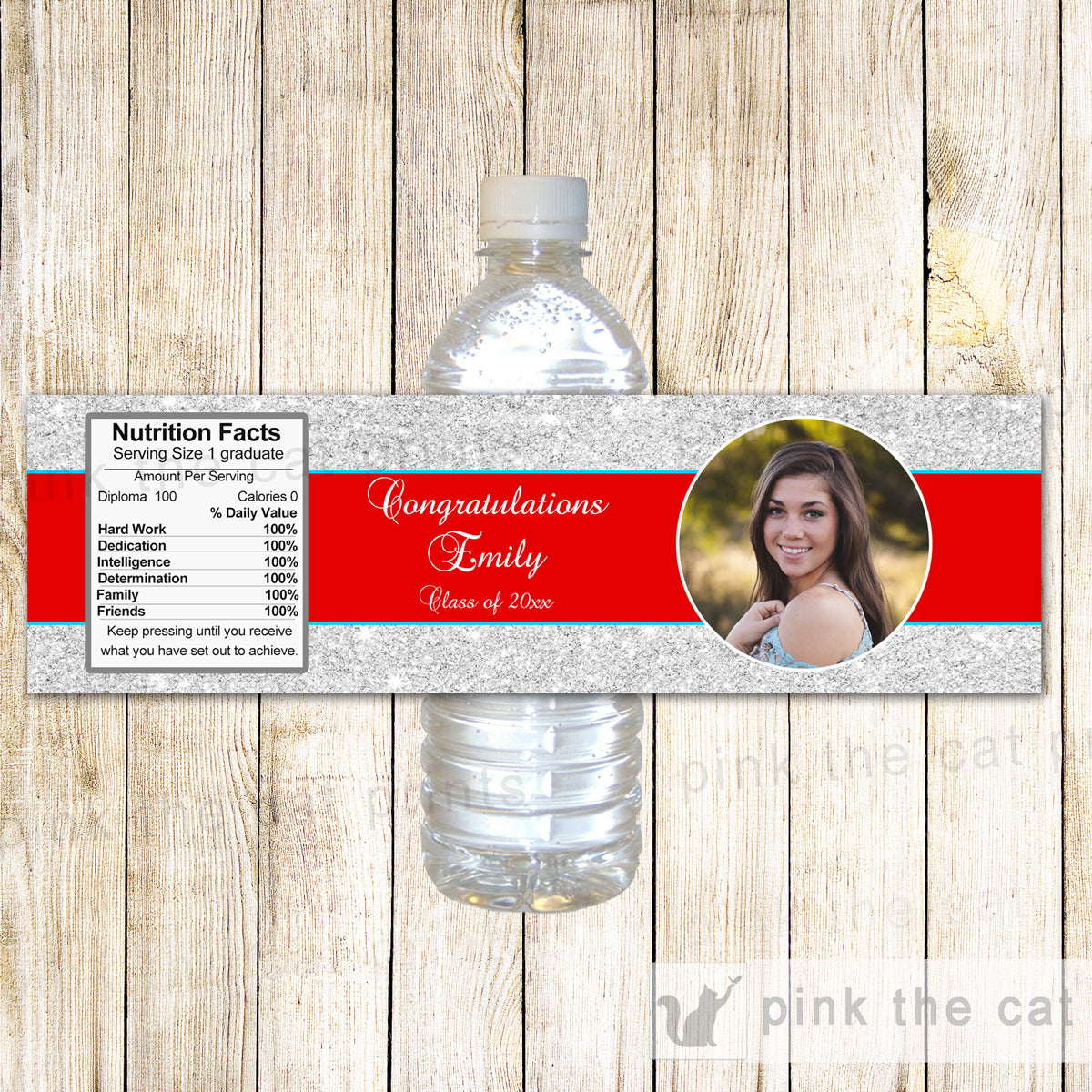 Graduation Bottle Labels With Photo