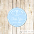40 Stickers Favor Label Blue Hearts Wedding Bridal Shower