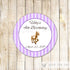 horse favor label
