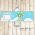 30 Hot air balloon bottle stickers labels baby shower birthday 