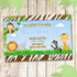 Jungle invitation animal print