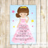 princess dress invitation