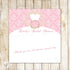 Bridal Shower Candy Bar Wrapper Label Dress Pink
