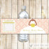 Blush Pink Gold Bridal Shower Bottle Label African American