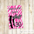 Hand Sanitizer Labels Dirty 30th Birthday Party Bachelorette Zebra Boots