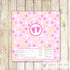 Candy Bar Wrapper Label Pink Yellow Baby Shower
