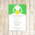 green yellow invitation dress damask