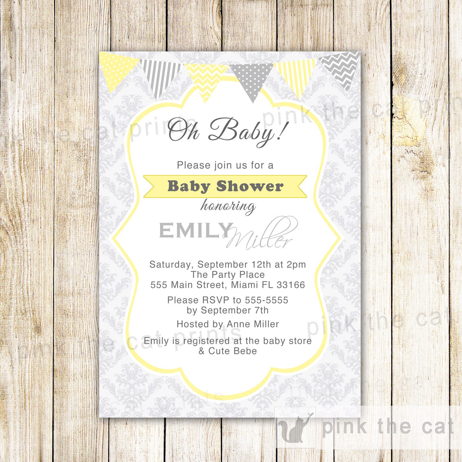 baby shower invitation