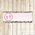 Zebra Address Labels - Zebra Return Address Labels Pink Brown Labels Baby Girl Shower Envelope Labels Editable File INSTANT DOWNLOAD