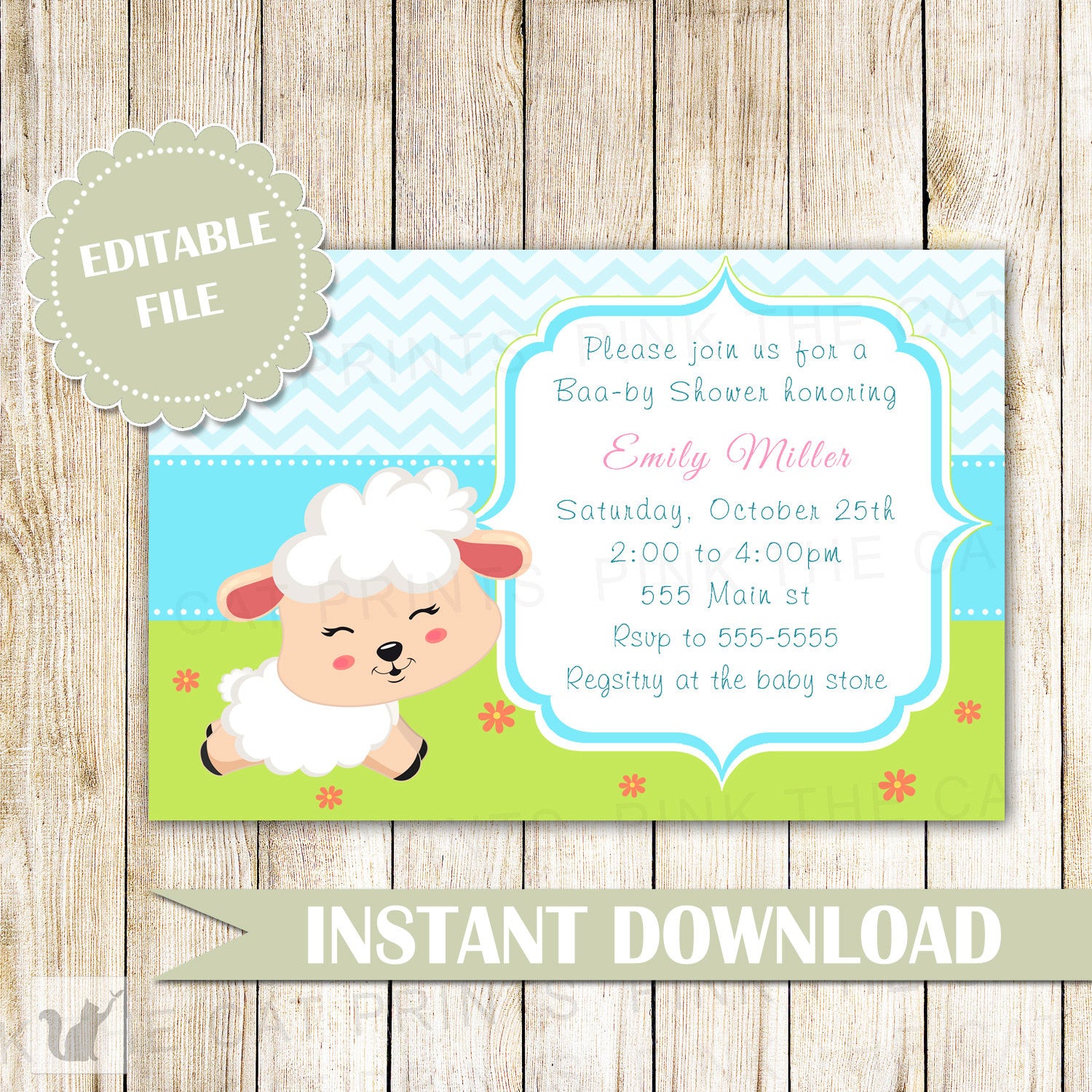 baby shower invitation