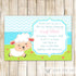 Little Lamb Baby Shower Invitation