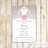 dress invitation silver pink