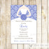 lavender dress invitation bridal shower
