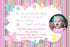 Butterfly Invitation Girl Birthday Party Baby Shower
