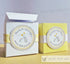 Elephant Label & Favor Box Baby Shower Grey Yellow
