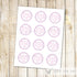 Purple Pink Polka Dots Thank You Label - Favor Stickers Party Decorations Birthday Favors Baby Shower Favors DIY Printable INSTANT DOWNLOAD